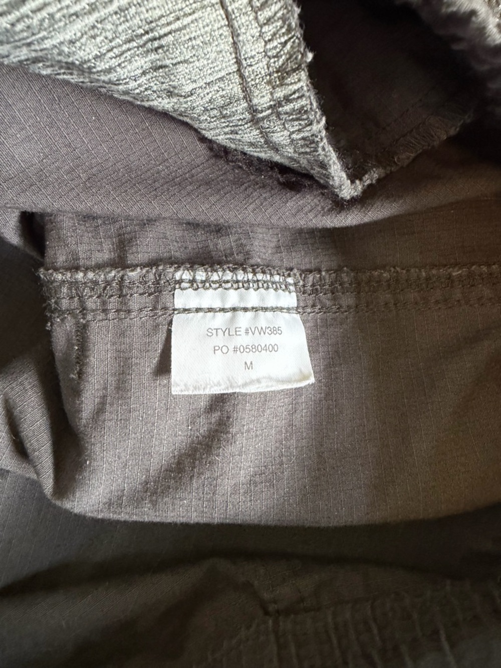 Women’s Gray Drawstring Ripstop Shorts - Picture 4 of 4